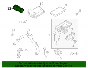 Air duct from filter Ford Explorer 13-19 sport