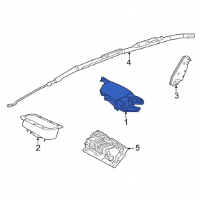 Airbag in steering wheel driver Ford Focus mk3 11-18 pre-rest frame failure