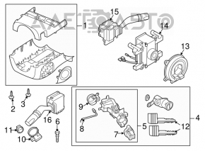 Right steering column switch for Mazda CX-7 06-08