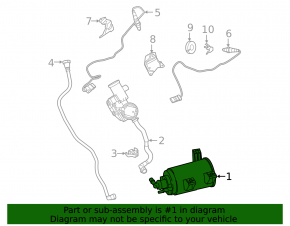 Carbon Canister Absorber BMW 5 G30 17-23 2.0T, 3.0T, 4.4T