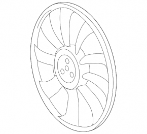 Right cooling fan impeller for Lexus UX250h UX300h 19-26
