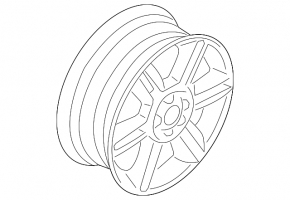 Wheel disk R16 style R119 black Mini Cooper Clubman R55 07-14
