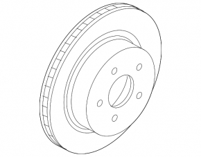 Brake disc rear right Infiniti QX50 19-305mm