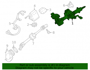 Steering column with EPS Toyota Camry v50 12-14 usa under start-stop