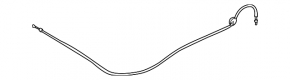Bonnet release cable rear Audi A6 C8 19-