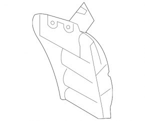 Mitsubishi Outlander Sport ASX 10-23 rear left fender liner