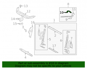 Front left fender bracket Toyota Rav4 06-12