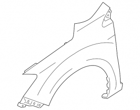 Front right fender Subaru WRX 15-21