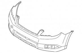 Front bumper bare Subaru Outback 13-14 rest