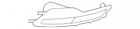Right rear bumper reflector for BMW X6 E71 08-14