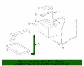 Battery mount bolt Lexus ES300 ES330