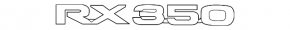 Emblem inscription RX350 tailgate Lexus RX350 10-15