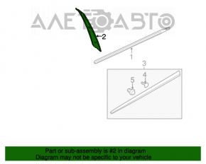 Suzuki Kizashi 10-15 front left side door trim