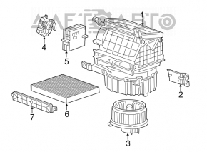 Heater Fan Motor Acura TLX 15-