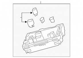 Underhood fuse box Cadillac ATS 17-19 2.0, 3.6 without stop-go