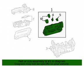 Underhood fuse box Cadillac ATS 17-19 2.0, 3.6 without stop-go