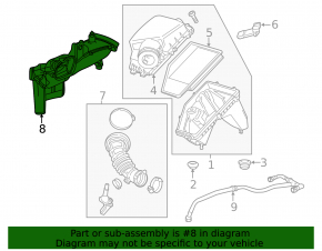 Air Duct for Air Filter Housing Buick Regal 18-20 2.0T