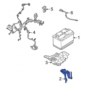 Battery bracket Ford Escape MK4 20-