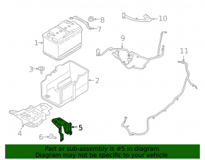 Battery bracket Ford Escape MK4 20-