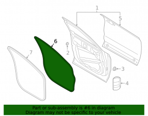 Front Left Door Seal Ford Escape MK4 20-24