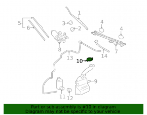 Mitsubishi Galant 04-12 Windscreen Washer Cap