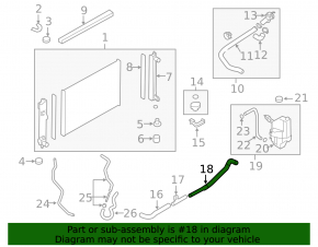 Lower long cooling hose for Nissan Murano z51 09-14