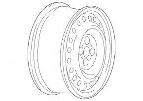 Wheel disk R16 Chevrolet Cruze 11-15 iron, rusty