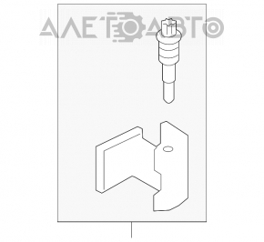 Door hinge lower front right Mini Cooper Countryman R60 10-16