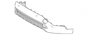Bare front bumper for Toyota Corolla Cross 22-26 L, LE, XLE