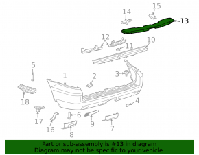 Lexus GX470 03-09 Rear Bumper Absorber
