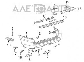 Lexus GX470 03-09 Rear Bumper Absorber