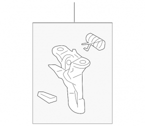 Lexus RX350 RX450h 10-15 Hood Release Lever