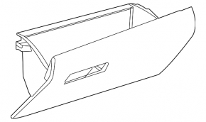 Glove box, glove compartment Toyota Venza 21- black, scratch