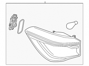 Light outer wing left BMW X1 F48 16-22 halogen