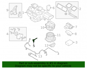 Temperature sensor in the heater BMW i3 14-21 type 1
