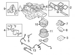 Temperature sensor in the heater BMW X2 F39 18-23