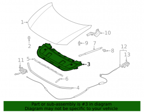 Nissan Murano 25-26 hood insulation