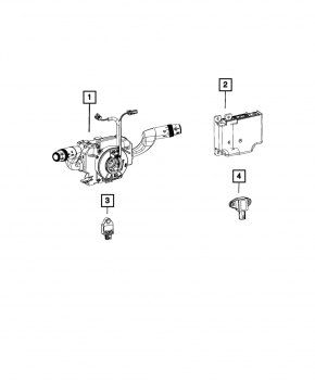 Airbag sensor front right Fiat 500L 14-19
