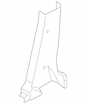 Lower left center pillar trim for Nissan Rogue 2015