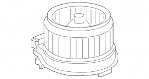 Motor fan heater Honda HR-V 16-22