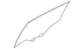 Glass of the rear left door Nissan Altima 19-24