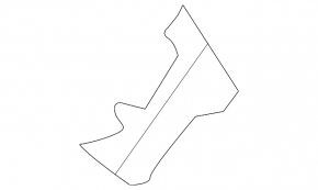 Left small rear bumper mount for Hyundai Tucson 19-21