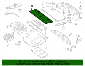 Front trunk floor Mercedes GLS-class X166 13-19