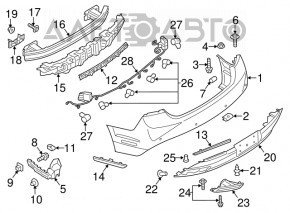 Muffler tip left Lincoln MKZ 13-16