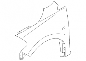 Front right wing Nissan Versa 1.8 10-12 silver