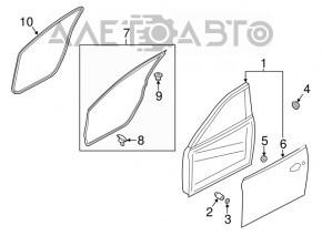Front right door seal Mazda 6 13-17