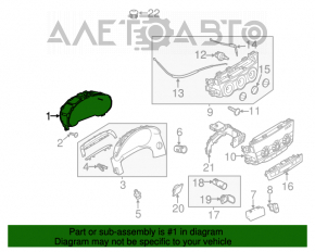 Instrument cluster Mazda 6 13-17 usa 79k type 2
