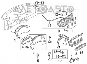 Instrument cluster Mazda 6 13-17 usa 79k type 2