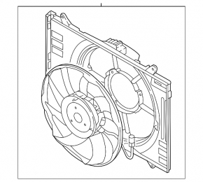Diffuser radiator shroud assembly Mazda CX-9 16-
