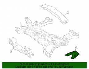 Front subframe burdock rear right Volkswagen ID.4 21-23